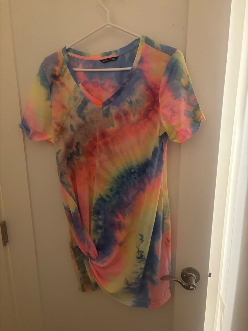 Tie-dye short sleeve T-shirt